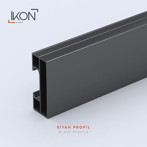 Enzo Oval | Mat Siyah Buzlu 01 Duş Kabini H:190