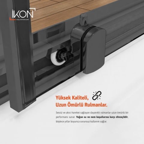 Enzo Oval | Mat Siyah Buzlu 04 Duş Kabini H:190