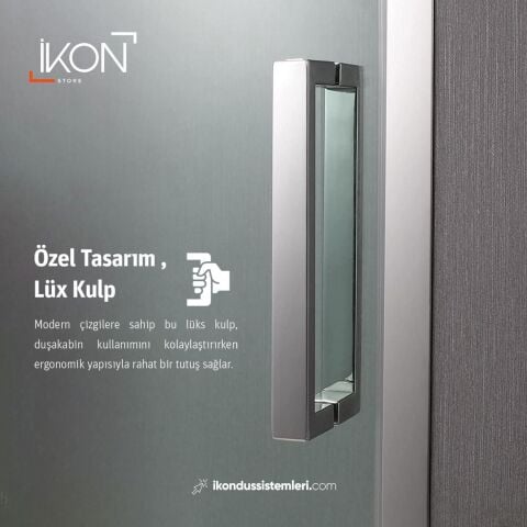 Enzo Kare | Krom Karolaj Duş Kabini H:190
