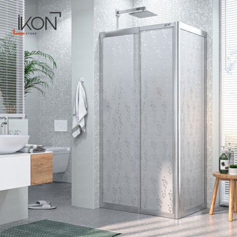 Krom Sabit Panelli | Mika Cam Duş Kabini H:180