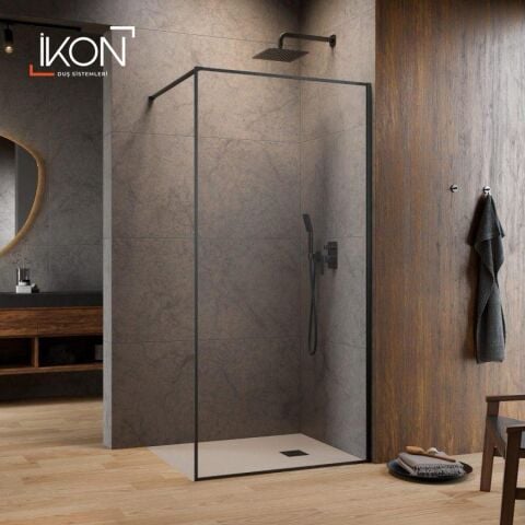 Siyah Şeffaf Cam Yan Panel / Separatör